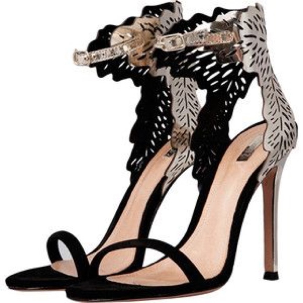 NWT ✨ Schutz Gold Leaf Heels